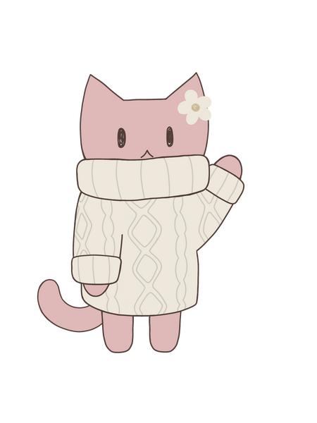 Mochi the cat (full bdoy logo)